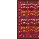 Vintage hand-embroidered tribal tapestry 222x231 cm