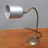 Puppy aluminum 'N' brass curved lamp