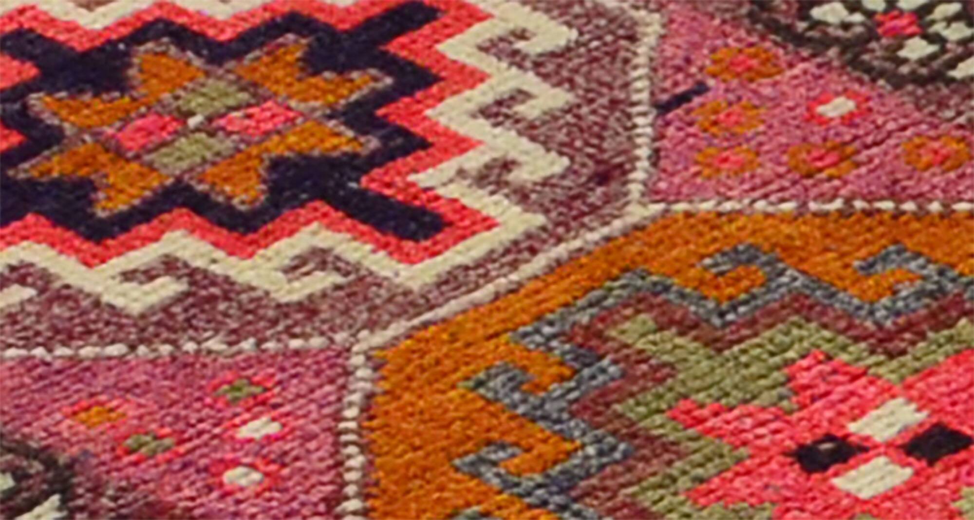 Herki vintage wool hallway rug, 310 x 83 cm