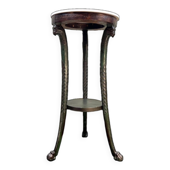 Circular Pedestal Table With Griffons From Empire Consulate Period 19th Century