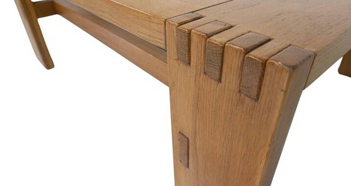 Mid-Century Modern Coffee Table by Guiseppe Rivadossi, Wood and Glass, Italy, 1970s