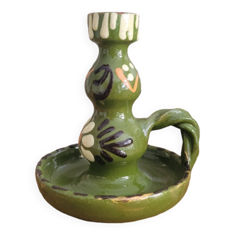 ceramic candle holder 17 green