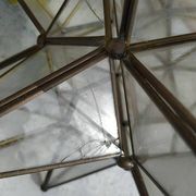 grande etoile en verre à suspendre 1950 verre et laiton