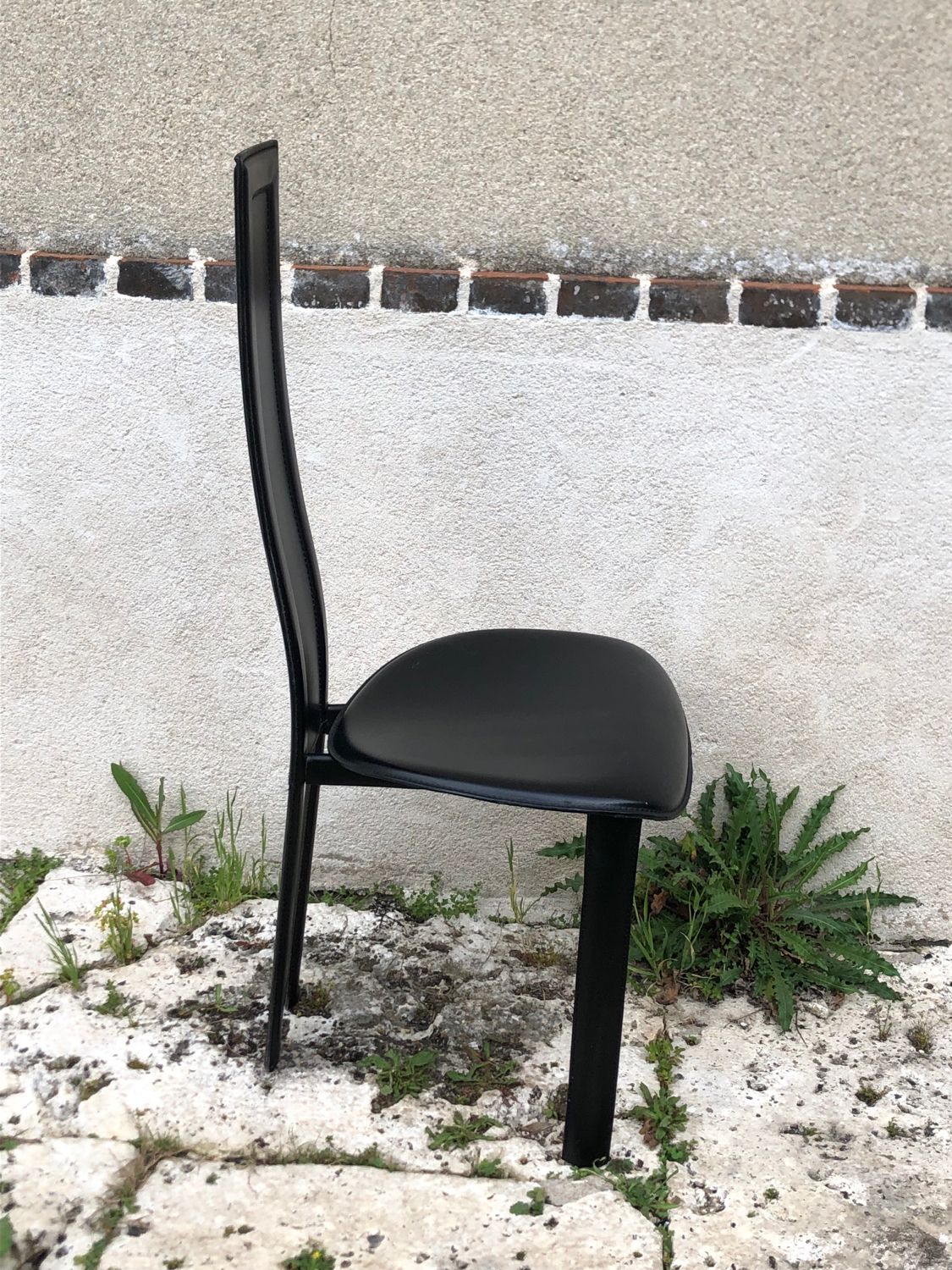 Set of 6 chairs Roche Bobois Cattelan Italia 80s