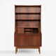 Midcentury Danish book shelf secretaire in teak by Nexø 1960s
