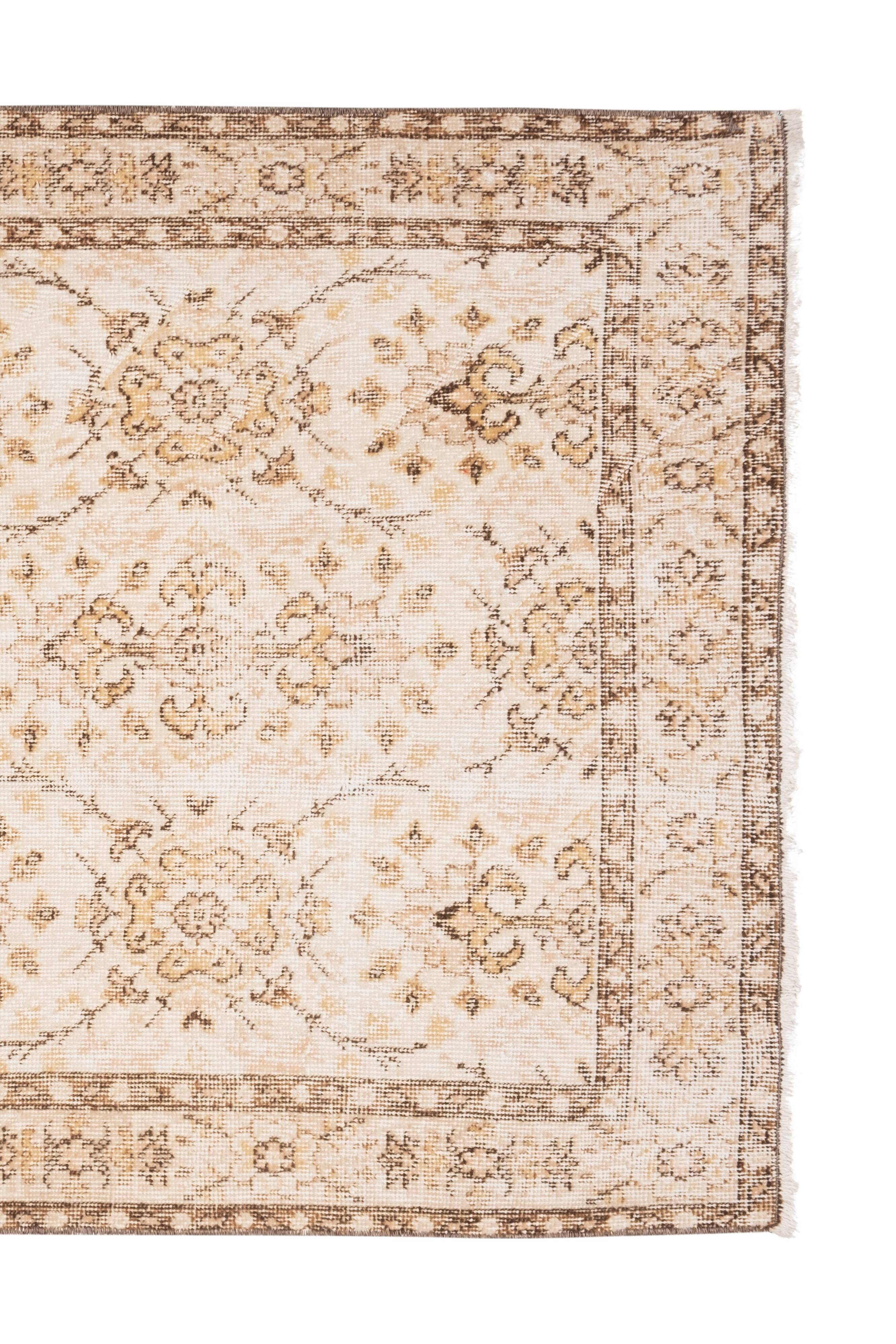 Vintage Turkish Sparta Rug 3'10" X 6'11"