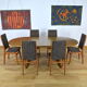 Lubke vintage 1960 Scandinavian design oval table