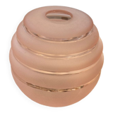 Pastel pink walkade in grained glass