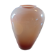 Pink gradient glass vase with edging