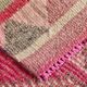 Tapis de couloir vintage tribal rose et vert 2x10, 70x309 cm