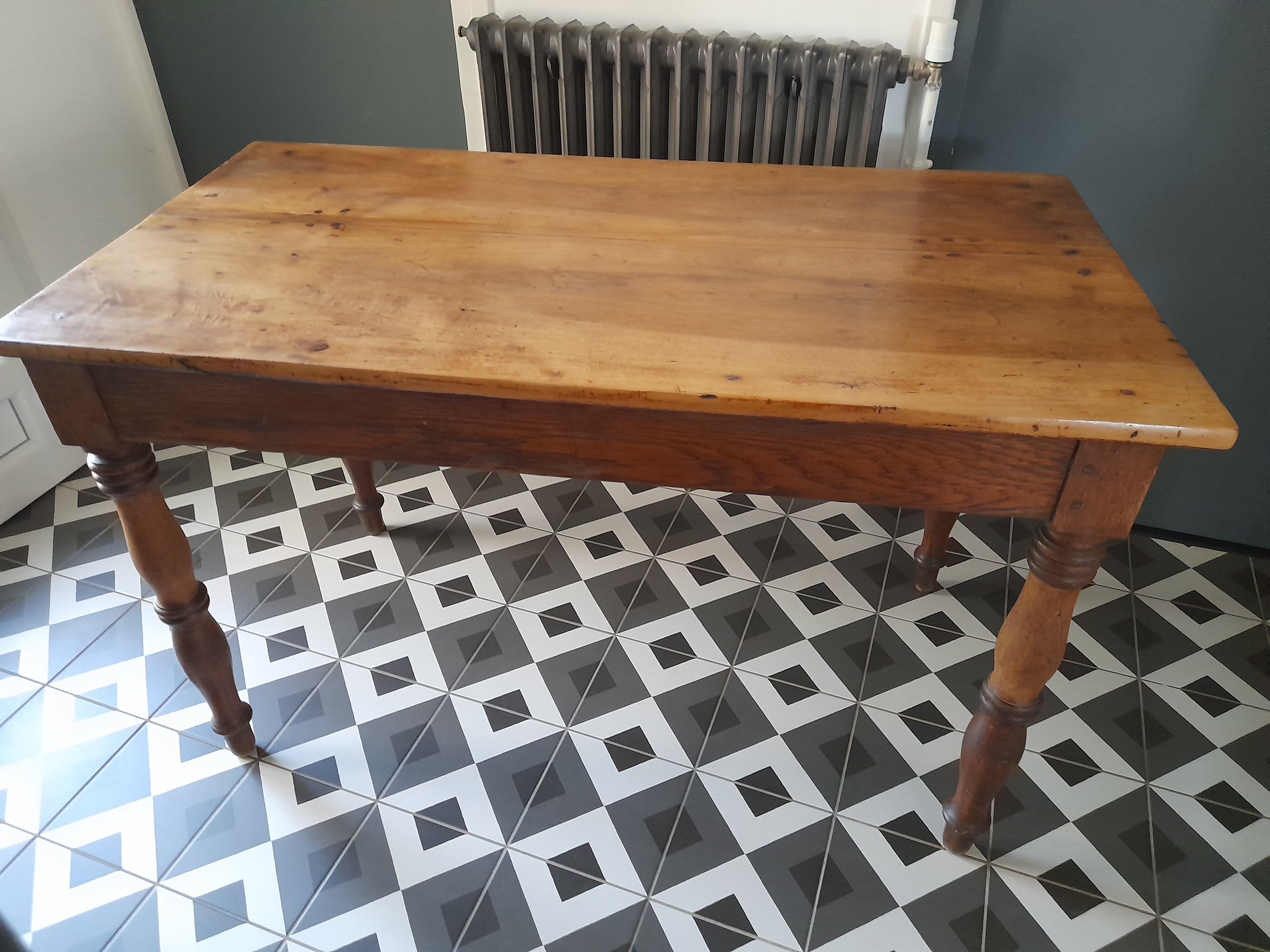 Old farmhouse table