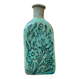 Set of 2 Turquoise Triangular Vases #1 and #2