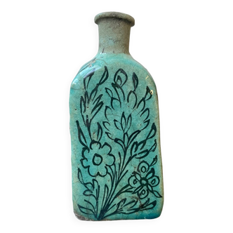 Set of 2 Turquoise Triangular Vases #1 and #2