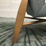 Floating zag celadon Red Edition chair