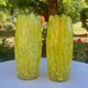 Pair of blown glass vases Clichy Legras