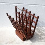 Vintage wood magazine holders