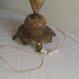 Bronze lamp and alabaster