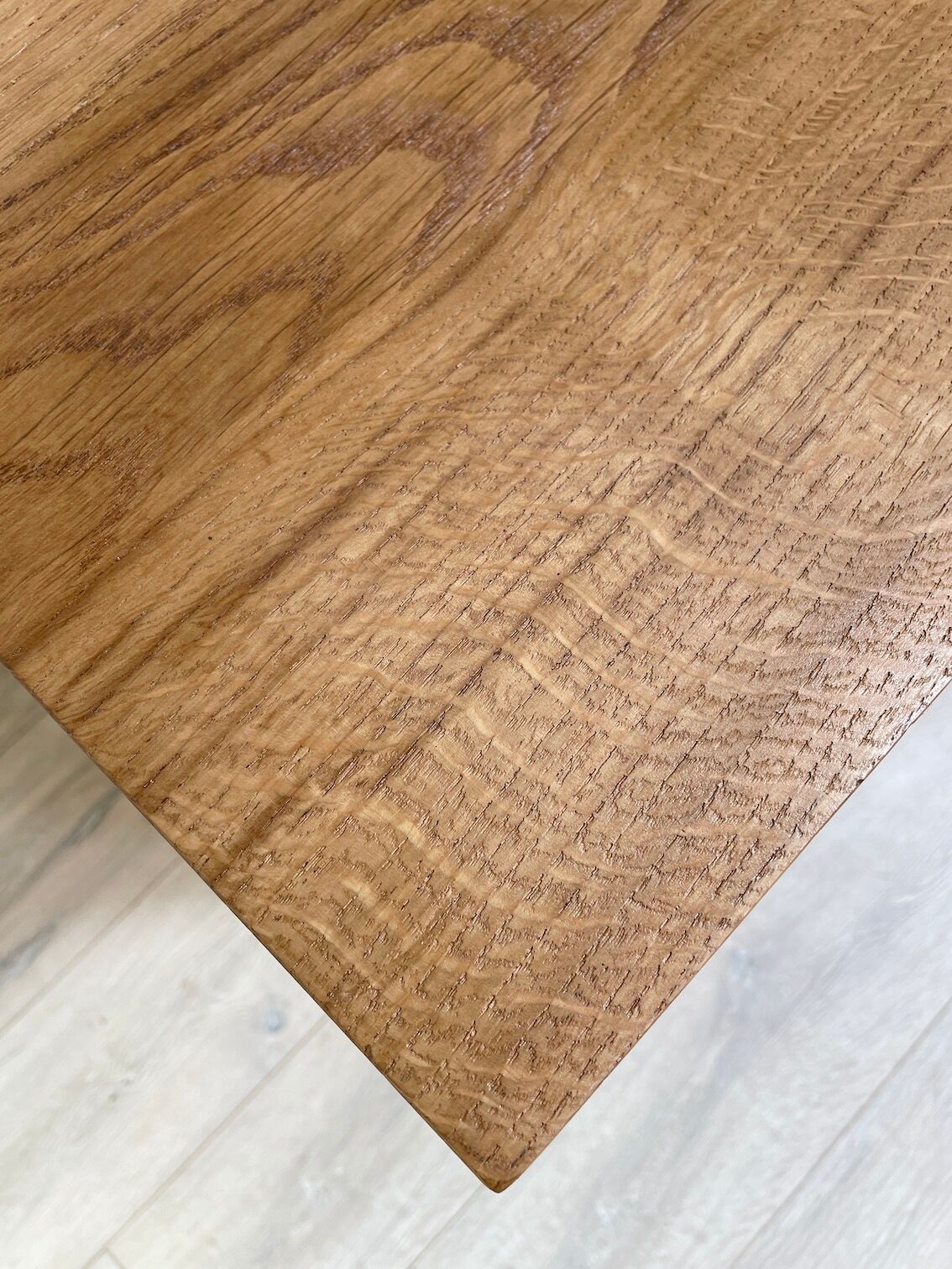 Solid oak dining table