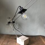 Fratelli Mannelli travertine desk lamp, 1970s