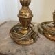 Antique Pair of Wooden Gilded Candle Holders 19th Century
