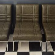 Ensemble suite de 3 chauffeuses fauteuils Vintage