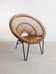French Rattan Lounge Chair 1960s
