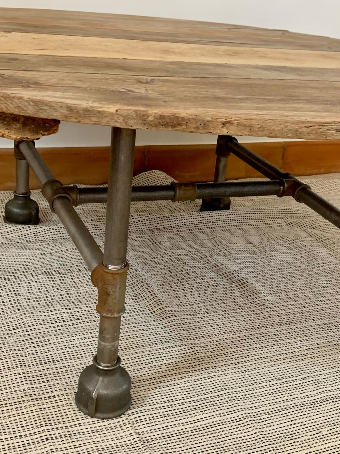 Industrial coffee table