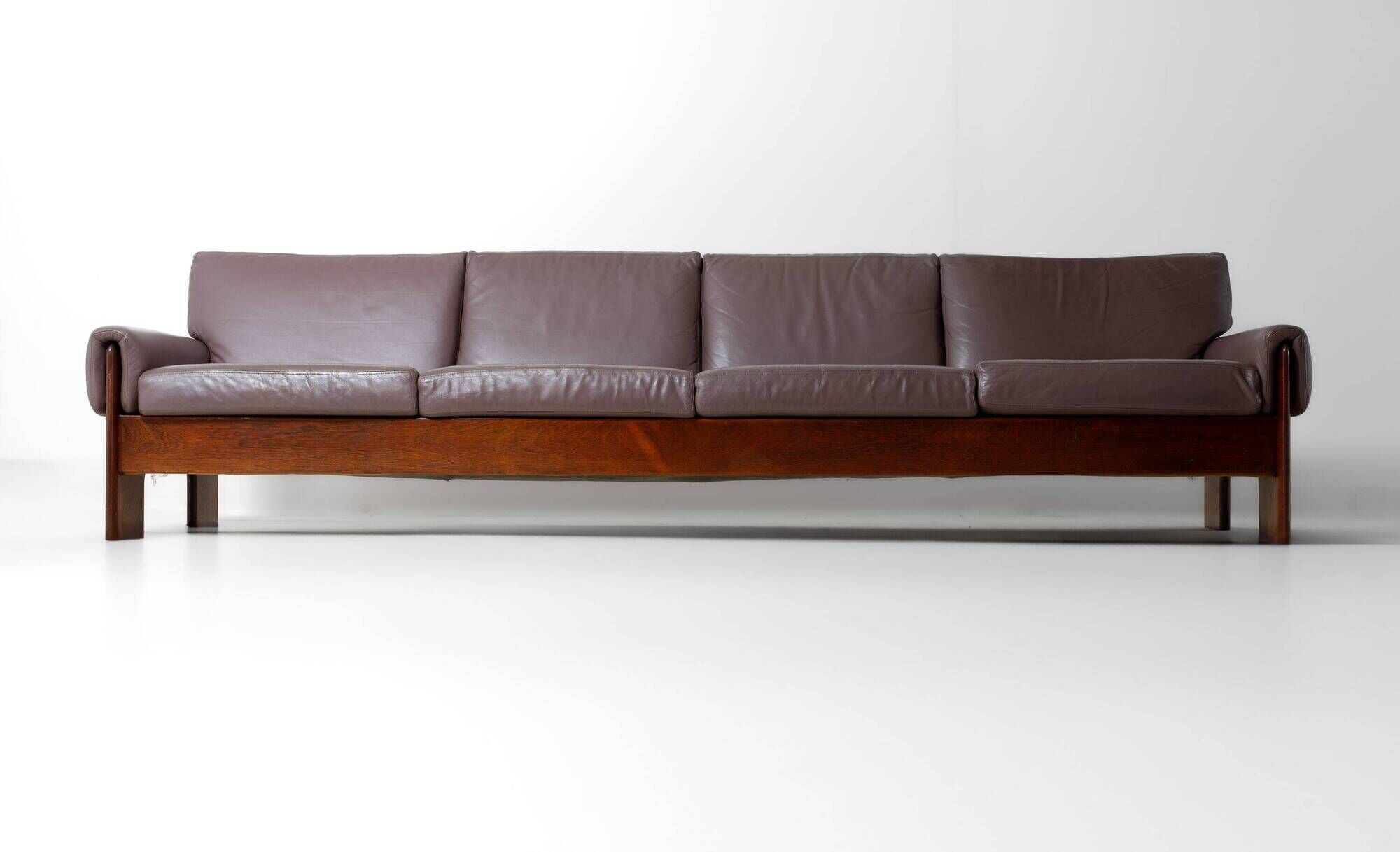 Wide minimalist loft sofa, Italy 1970s
