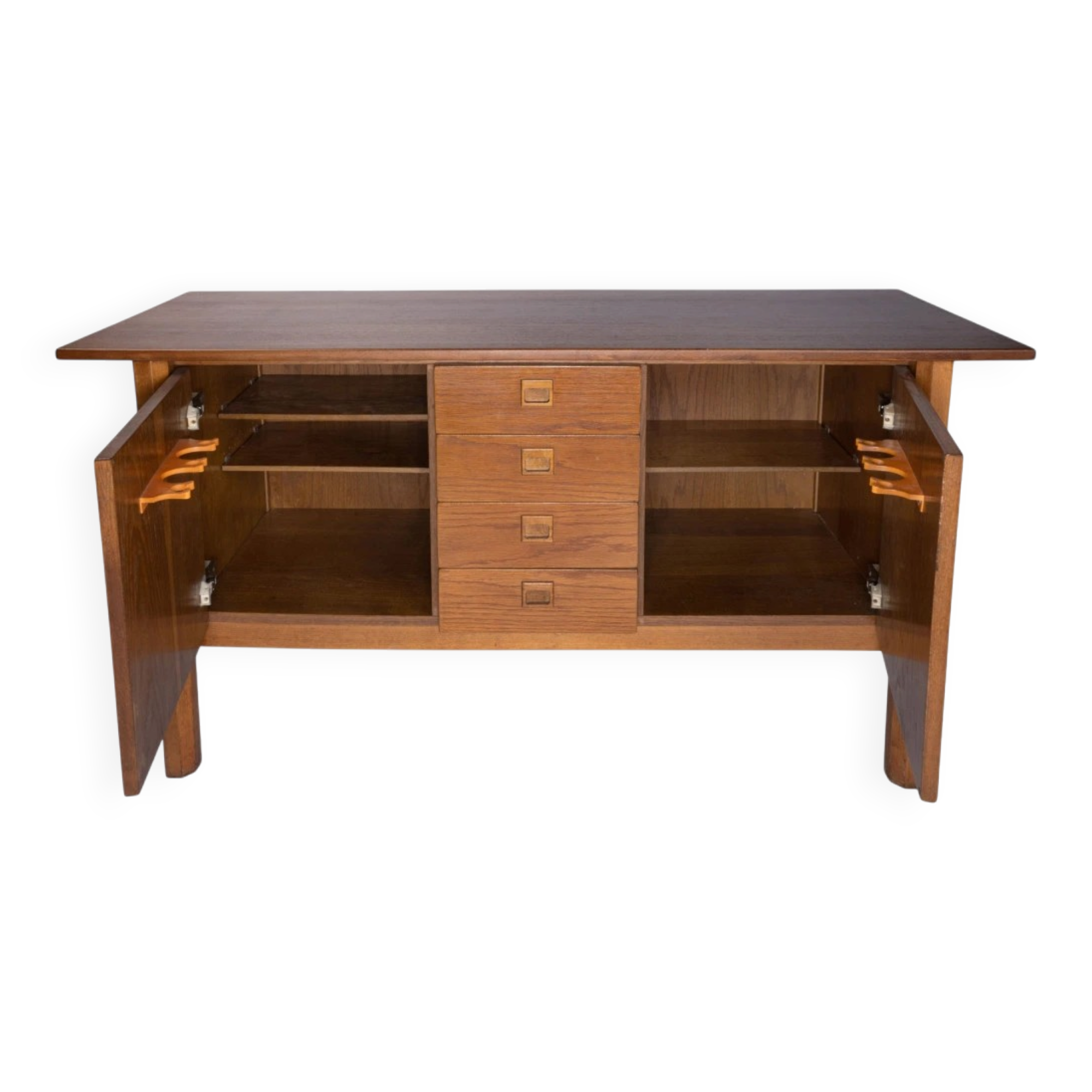 Scandinavian style wooden chest of drawers from the 1960s