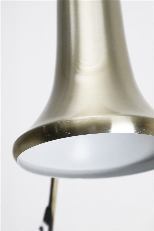 Mid-century Dansa lamp / reading / floor lamp / brass / gold / Danish modern design / 1970s