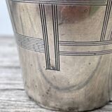 Art Deco silver-plated glass cup