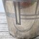 Timbale verre argenté art déco