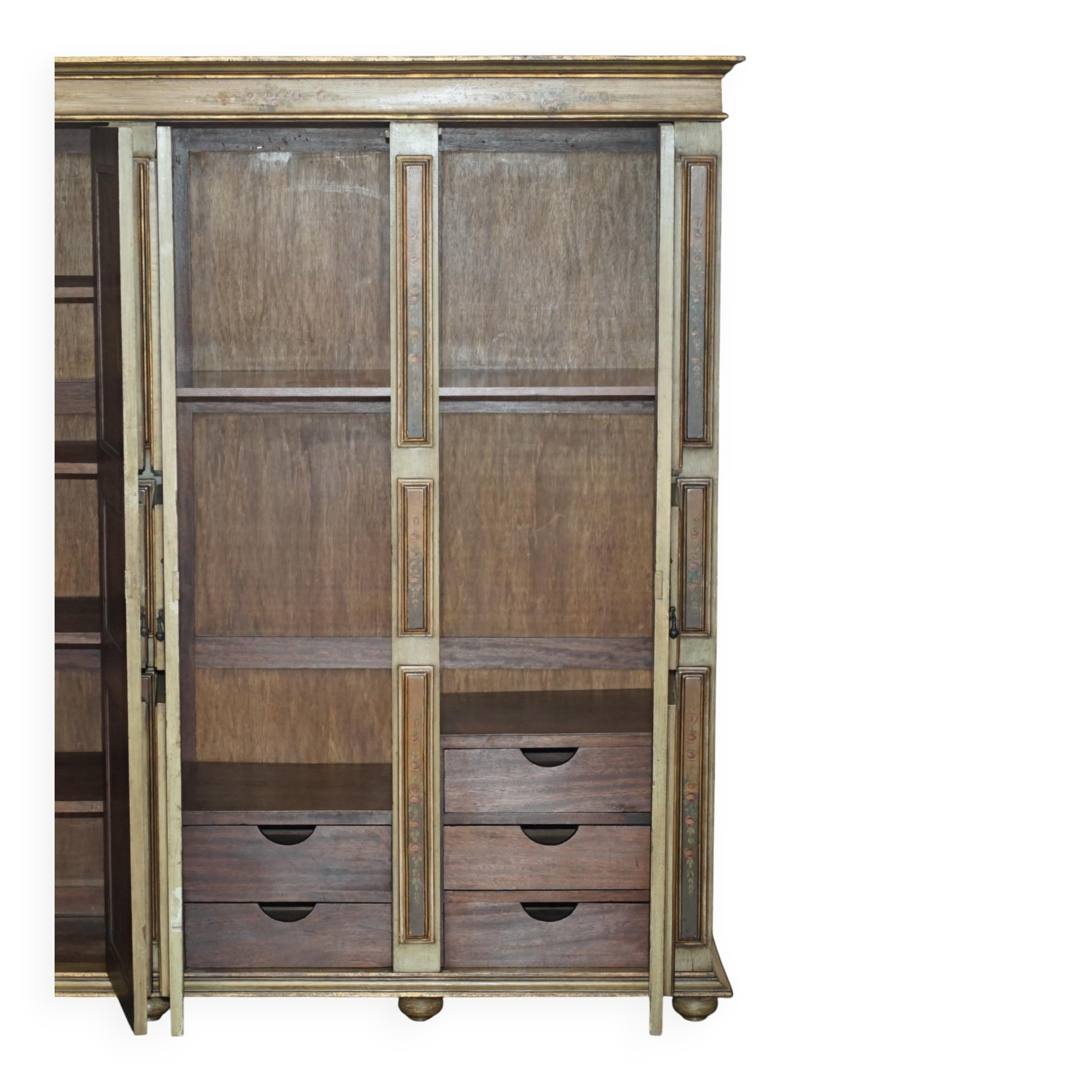 Vintage Italian oak wardrobe