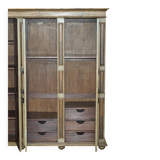Vintage Italian oak wardrobe
