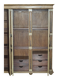 Vintage Italian oak wardrobe