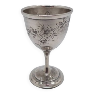 Coquetier en argent massif