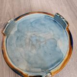 Antique Victorian Art Majolica Earthenware Cheese Cover with Dish