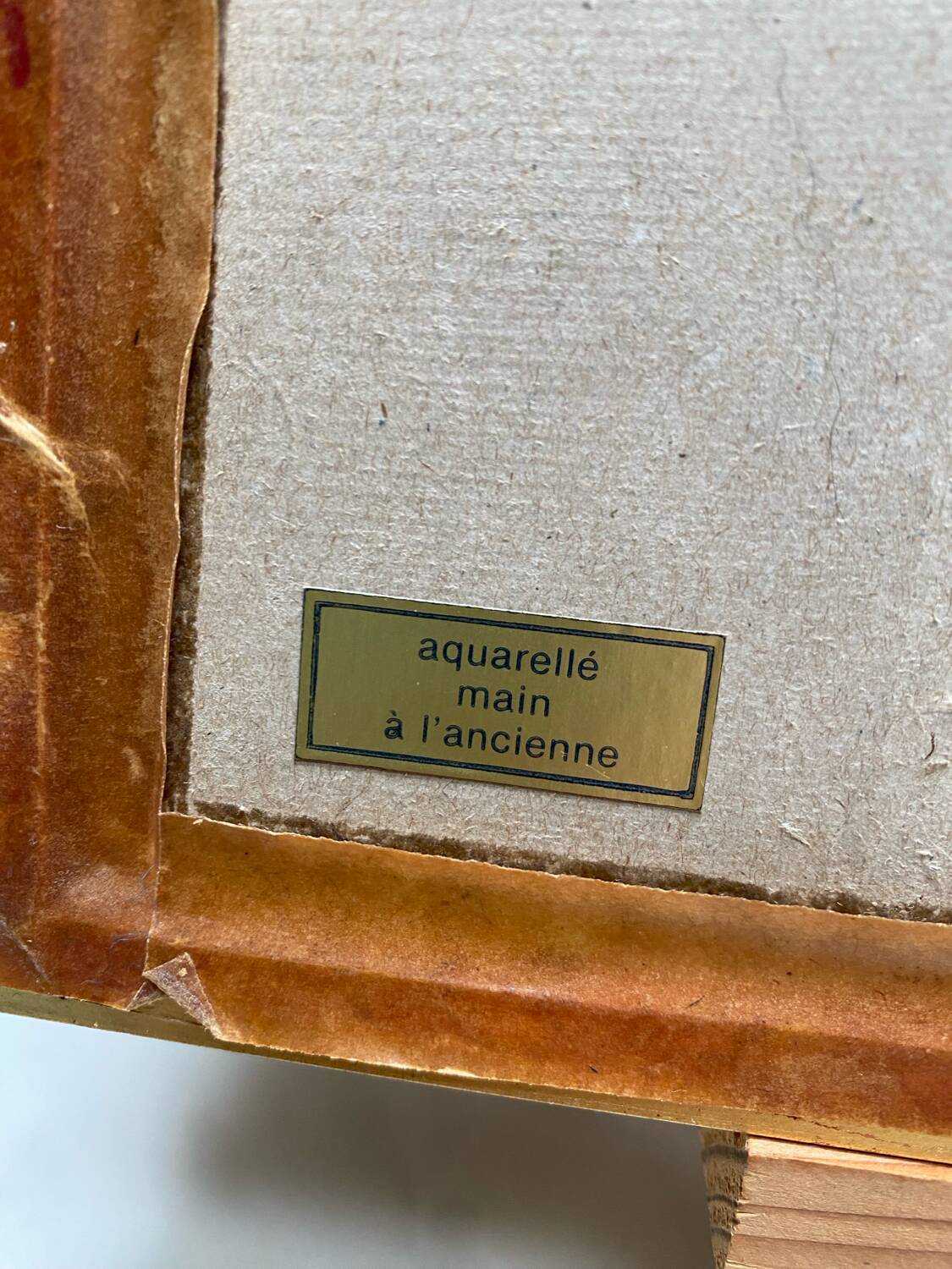 Watercolor hand drawing view of Rouen by Deroy