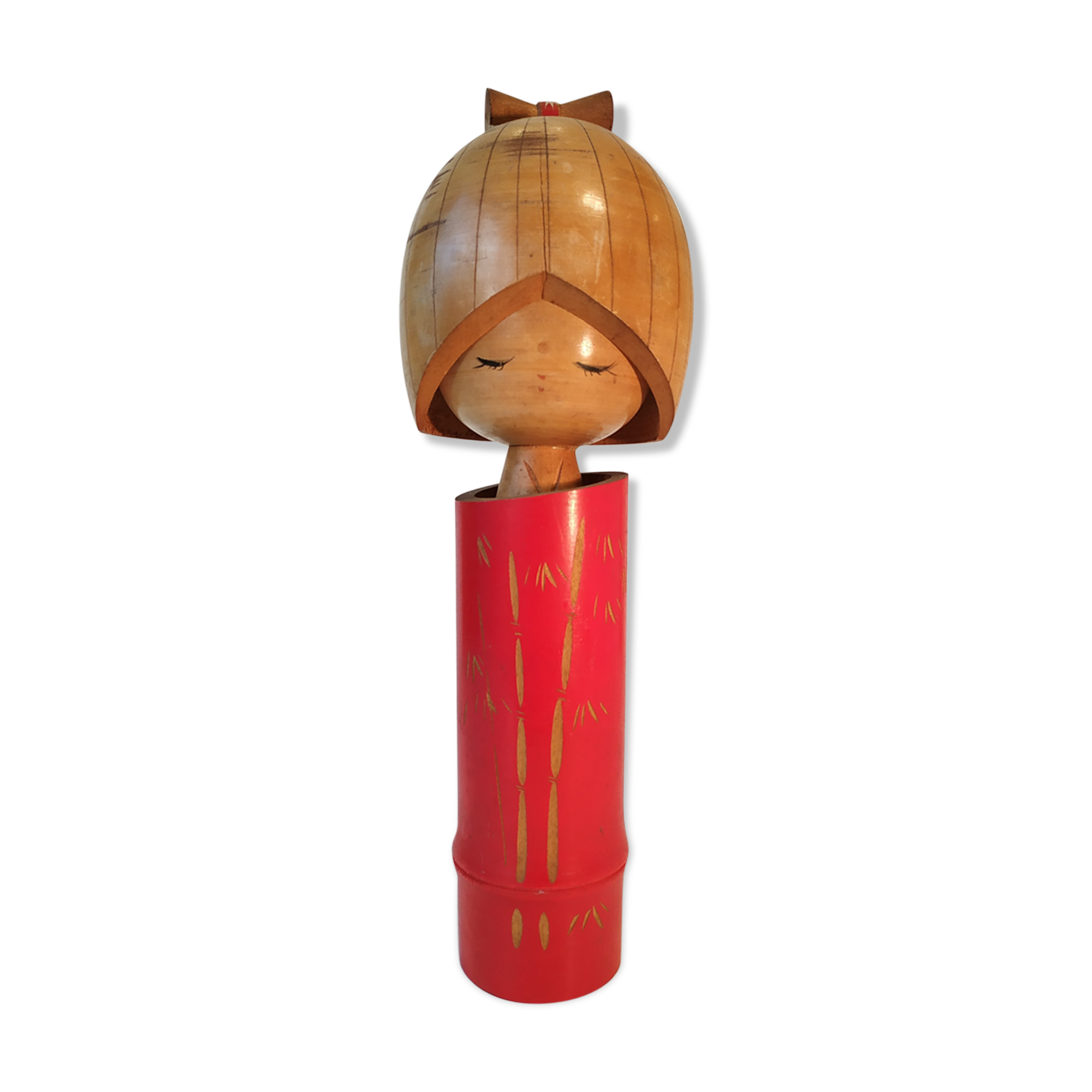 Doll Kokeshi Bamboo Princess by Masayuki Kaganuma - circa 1960 - Japan