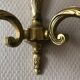 Apllique murale en bronze avec double bougie