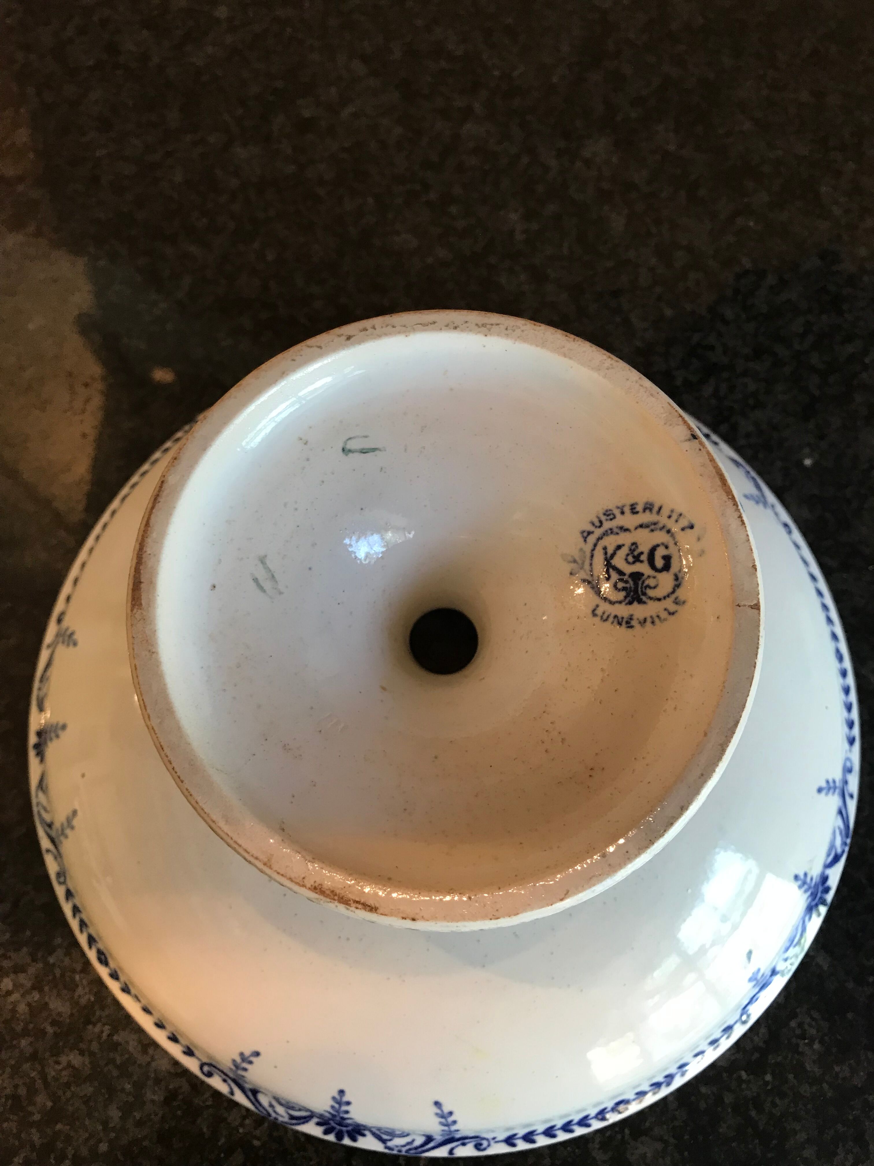 Compotier Terre de Fer Austerlitz K&G Lunéville