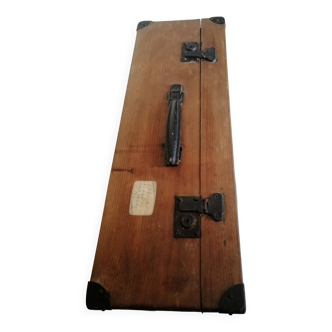 Ancienne valise en bois faite main vintage