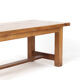 Vintage Mid-Century Brutalist Rustic Oak Dining Table