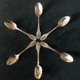 6 teaspoons in solid silver