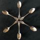 6 teaspoons in solid silver