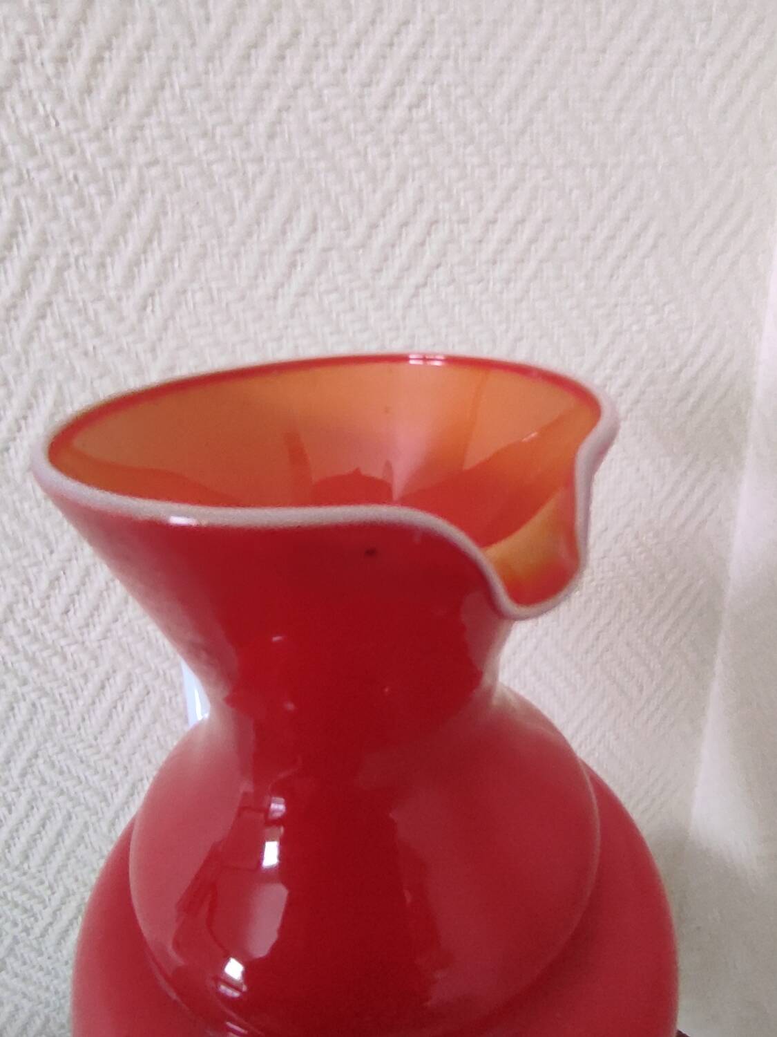 Opaline glass vase