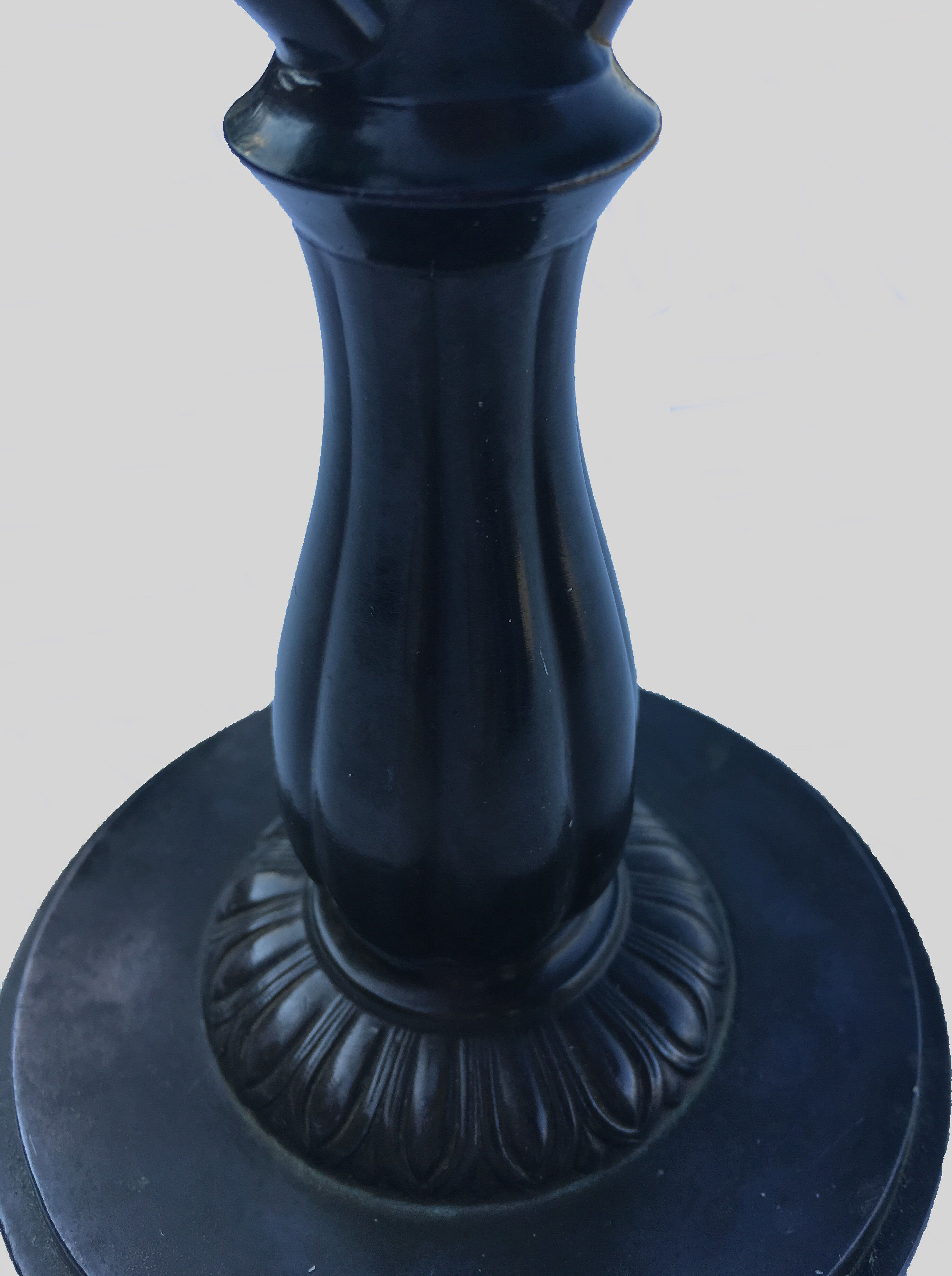 Art deco danish two-armed candleholder by Just Andersen in Disko Metal