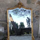 Golden mirror 98x145cm