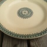 Plate old Terre de Fer Creil and Montereau Collection English