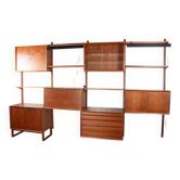Very large modular Danish shelf in teak by Poul Cadovius for Cado 1